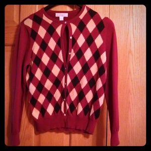 Classic argyle cardigan